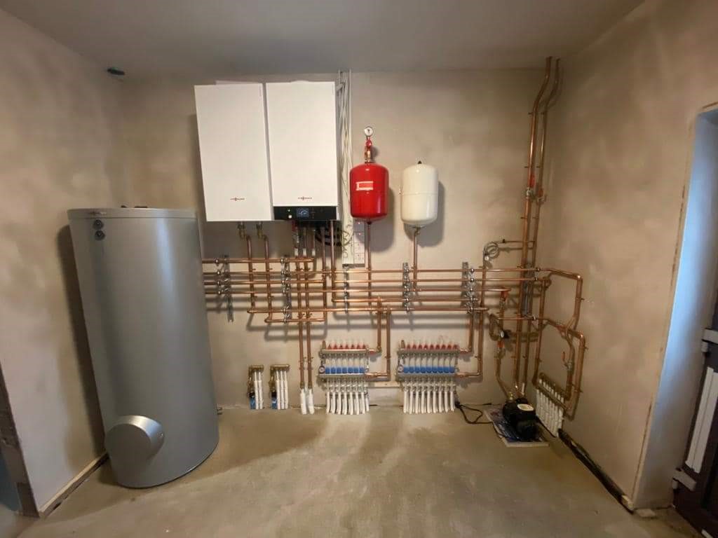 Heat Pump Installation – LK Underfloor, Vitocell DHW Cylinder