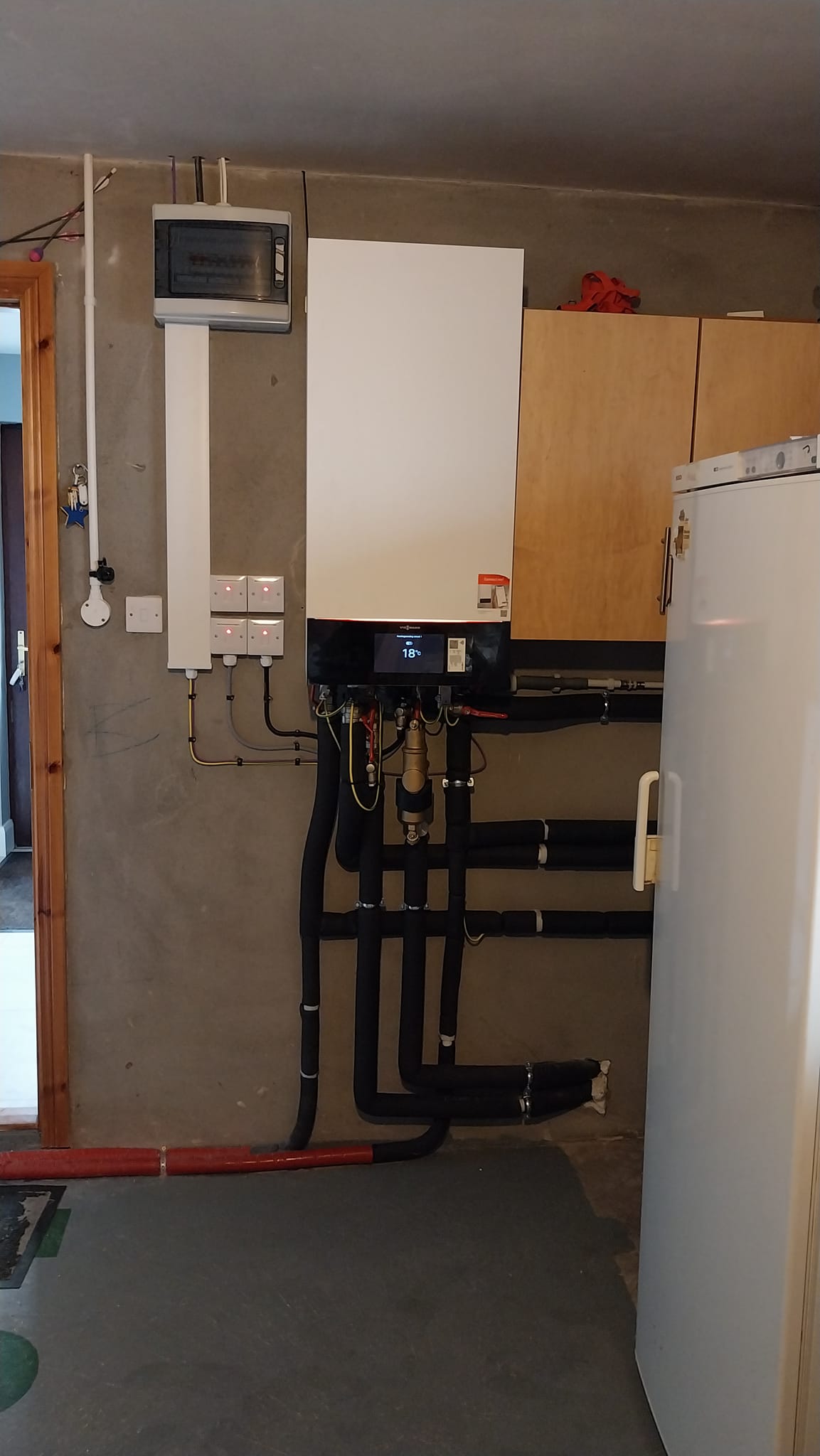 Retrofit Project Vitocal Air Source Heat Pump by Joseph Madden Plumbing